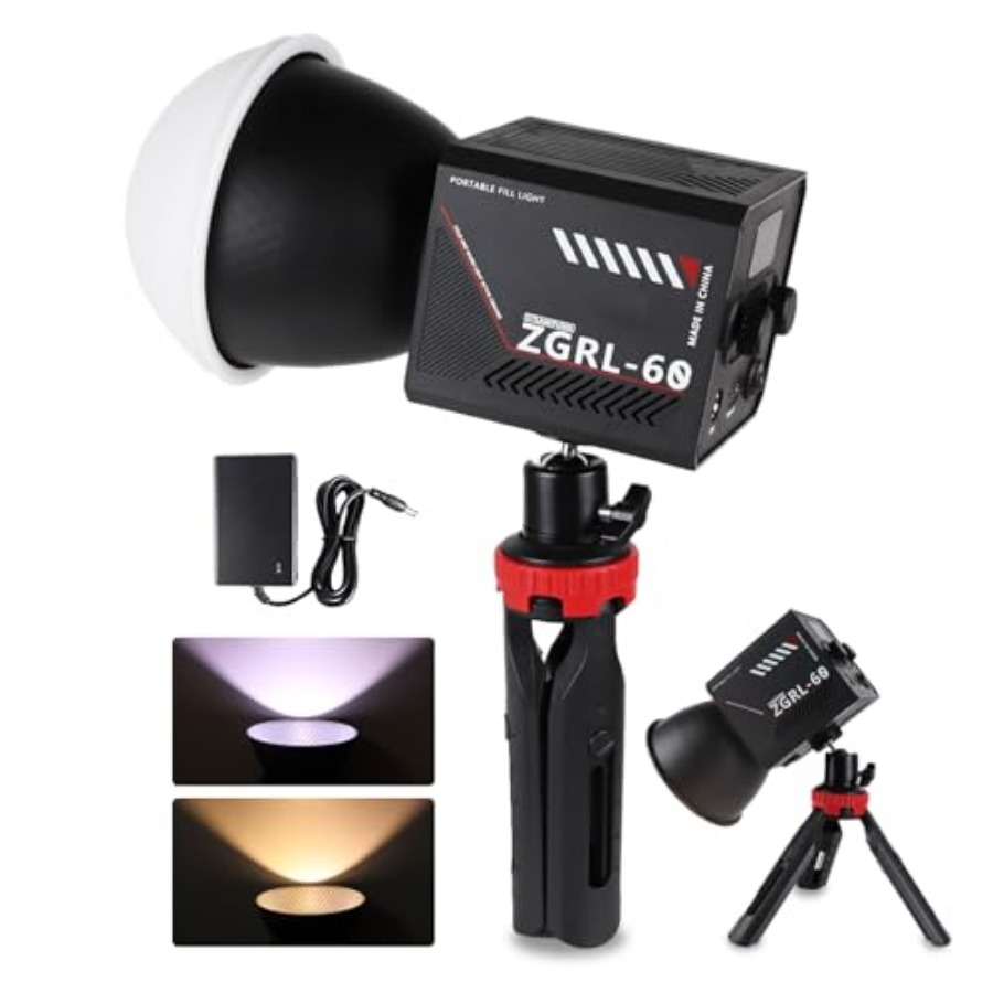 60-ваттный COB LED видеосветил – обзор и цена Photography Videos Free