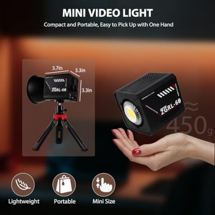 60-ваттный COB LED видеосветил – обзор и цена Photography Videos Free